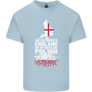 Roots In Poland Polish Polska Flag Orzel Kids T-Shirt Childrens Light Blue