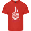 Roots In Poland Polish Polska Flag Orzel Kids T-Shirt Childrens Red