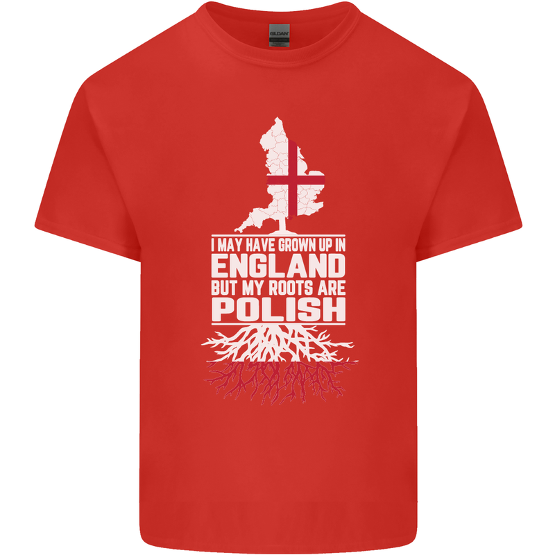Roots In Poland Polish Polska Flag Orzel Kids T-Shirt Childrens Red