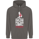 Roots In Poland Polish Polska Flag Orzel Mens 80% Cotton Hoodie Charcoal