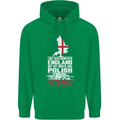 Roots In Poland Polish Polska Flag Orzel Mens 80% Cotton Hoodie Irish Green