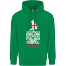 Roots In Poland Polish Polska Flag Orzel Mens 80% Cotton Hoodie Irish Green