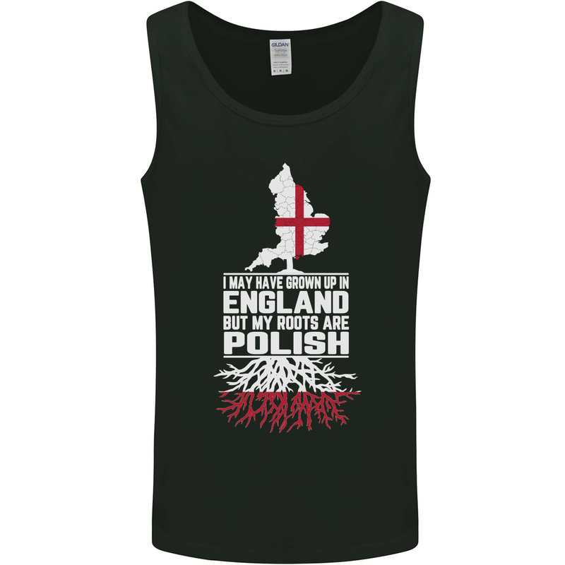 Roots In Poland Polish Polska Flag Orzel Mens Vest Tank Top Black