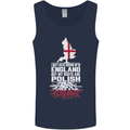 Roots In Poland Polish Polska Flag Orzel Mens Vest Tank Top Navy Blue