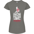 Roots In Poland Polish Polska Flag Orzel Womens Petite Cut T-Shirt Charcoal