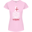 Roots In Poland Polish Polska Flag Orzel Womens Petite Cut T-Shirt Light Pink
