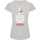 Roots In Poland Polish Polska Flag Orzel Womens Petite Cut T-Shirt Sports Grey