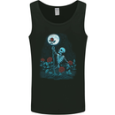 Rose From the Dead Skeleton Skull Graveyard Mens Vest Tank Top Black