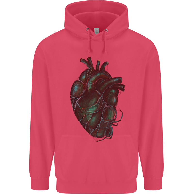 Rotten Heart Gothic Demon Satan Skull Evil Childrens Kids Hoodie Heliconia