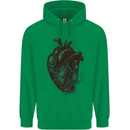 Rotten Heart Gothic Demon Satan Skull Evil Childrens Kids Hoodie Irish Green
