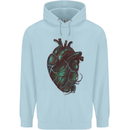 Rotten Heart Gothic Demon Satan Skull Evil Childrens Kids Hoodie Light Blue