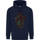 Rotten Heart Gothic Demon Satan Skull Evil Childrens Kids Hoodie Navy Blue