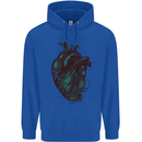 Rotten Heart Gothic Demon Satan Skull Evil Childrens Kids Hoodie Royal Blue