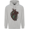 Rotten Heart Gothic Demon Satan Skull Evil Childrens Kids Hoodie Sports Grey