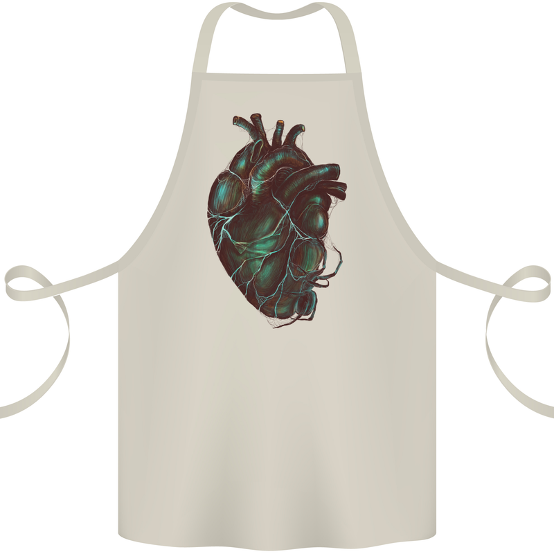 Rotten Heart Gothic Demon Satan Skull Evil Cotton Apron 100% Organic Natural