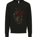 Rotten Heart Gothic Demon Satan Skull Evil Kids Sweatshirt Jumper Black