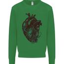 Rotten Heart Gothic Demon Satan Skull Evil Kids Sweatshirt Jumper Irish Green