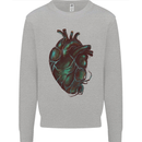 Rotten Heart Gothic Demon Satan Skull Evil Kids Sweatshirt Jumper Sports Grey