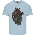 Rotten Heart Gothic Demon Satan Skull Evil Kids T-Shirt Childrens Light Blue