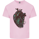 Rotten Heart Gothic Demon Satan Skull Evil Kids T-Shirt Childrens Light Pink