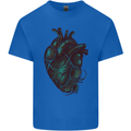 Rotten Heart Gothic Demon Satan Skull Evil Kids T-Shirt Childrens Royal Blue