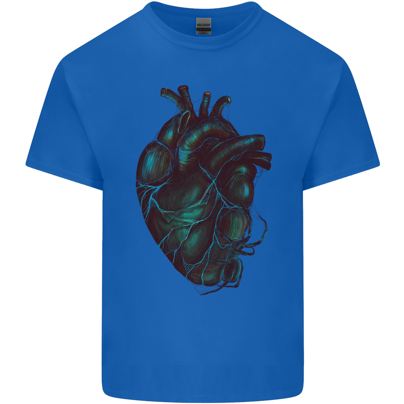 Rotten Heart Gothic Demon Satan Skull Evil Kids T-Shirt Childrens Royal Blue