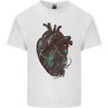 Rotten Heart Gothic Demon Satan Skull Evil Kids T-Shirt Childrens White