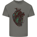 Rotten Heart Gothic Demon Satan Skull Evil Mens Cotton T-Shirt Tee Top Charcoal