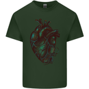 Rotten Heart Gothic Demon Satan Skull Evil Mens Cotton T-Shirt Tee Top Forest Green