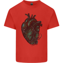 Rotten Heart Gothic Demon Satan Skull Evil Mens Cotton T-Shirt Tee Top Red