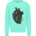 Rotten Heart Gothic Demon Satan Skull Evil Mens Sweatshirt Jumper Peppermint
