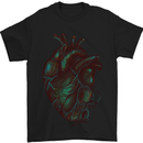 Rotten Heart Gothic Demon Satan Skull Evil Mens T-Shirt Cotton Gildan Black