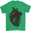 Rotten Heart Gothic Demon Satan Skull Evil Mens T-Shirt Cotton Gildan Irish Green