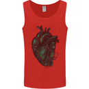 Rotten Heart Gothic Demon Satan Skull Evil Mens Vest Tank Top Red