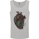 Rotten Heart Gothic Demon Satan Skull Evil Mens Vest Tank Top Sports Grey