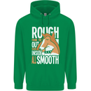 Rough Collie Inside All Smooth Funny Childrens Kids Hoodie Irish Green