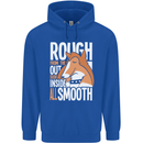 Rough Collie Inside All Smooth Funny Childrens Kids Hoodie Royal Blue