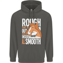 Rough Collie Inside All Smooth Funny Childrens Kids Hoodie Storm Grey