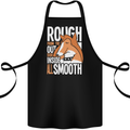 Rough Collie Inside All Smooth Funny Cotton Apron 100% Organic Black