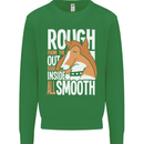 Rough Collie Inside All Smooth Funny Kids Sweatshirt Jumper Irish Green