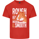 Rough Collie Inside All Smooth Funny Kids T-Shirt Childrens Red
