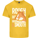 Rough Collie Inside All Smooth Funny Kids T-Shirt Childrens Yellow