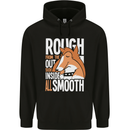 Rough Collie Inside All Smooth Funny Mens 80% Cotton Hoodie Black