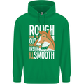 Rough Collie Inside All Smooth Funny Mens 80% Cotton Hoodie Irish Green