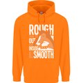 Rough Collie Inside All Smooth Funny Mens 80% Cotton Hoodie Orange