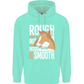 Rough Collie Inside All Smooth Funny Mens 80% Cotton Hoodie Peppermint
