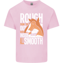 Rough Collie Inside All Smooth Funny Mens Cotton T-Shirt Tee Top Light Pink