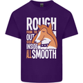 Rough Collie Inside All Smooth Funny Mens Cotton T-Shirt Tee Top Purple