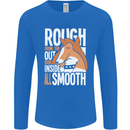 Rough Collie Inside All Smooth Funny Mens Long Sleeve T-Shirt Royal Blue