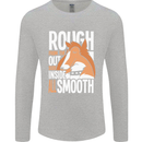 Rough Collie Inside All Smooth Funny Mens Long Sleeve T-Shirt Sports Grey